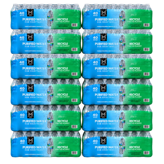 Member's Mark purified water 12-case bundle — bulk water delivery Detroit Michigan, TaskPort Water Co.