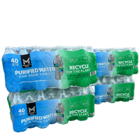 Member's Mark 16.9 oz purified water — 4 cases 160 bottles bulk order, free Metro Detroit delivery, TaskPort Water Co.