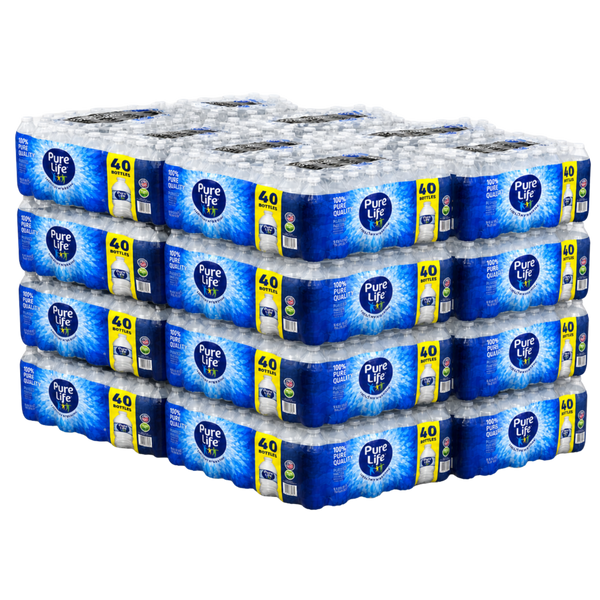 Nestlé Pure Life 16.9 oz purified water — 16 cases 640 bottles bulk order, free Metro Detroit delivery, TaskPort Water Co.