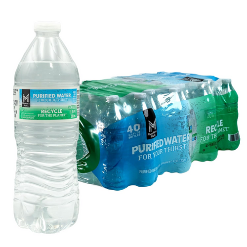 Member's Mark Purified Water — 12 Cases (480 Bottles)