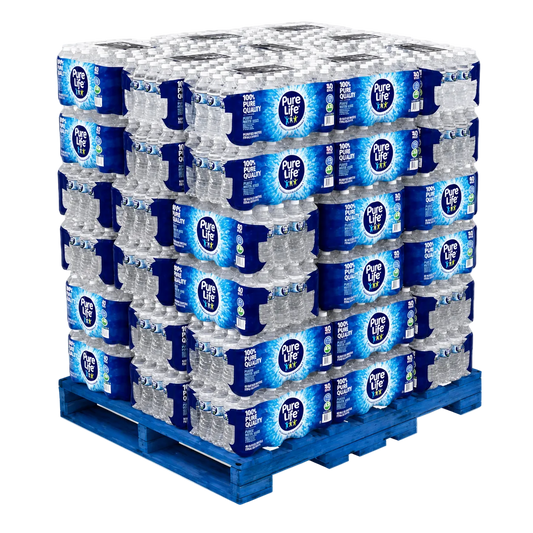 Nestlé Pure Life 16.9 oz purified water — full pallet 48 cases 1920 bottles wholesale bulk water free Metro Detroit delivery